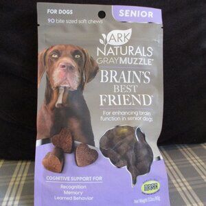 For Dog Ark Naturals Gray Muzzle Brain's Best Friend Vet Recommended Soft Chews